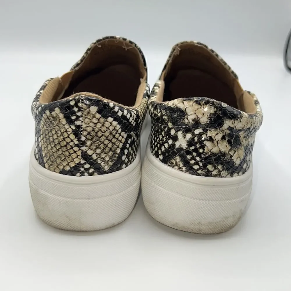 COCONUTS BY MATISSE Natural Snake Gradient Textured Harry Slip-On Sneakers-8.5M